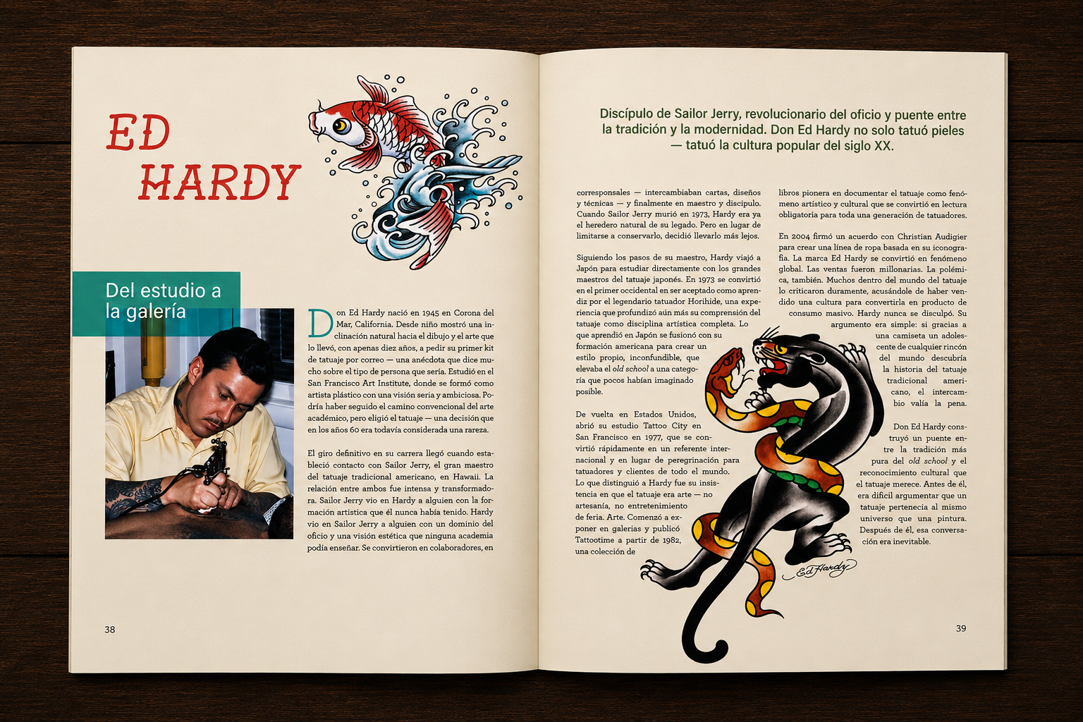 Revista Tatuaje Editorial Interior