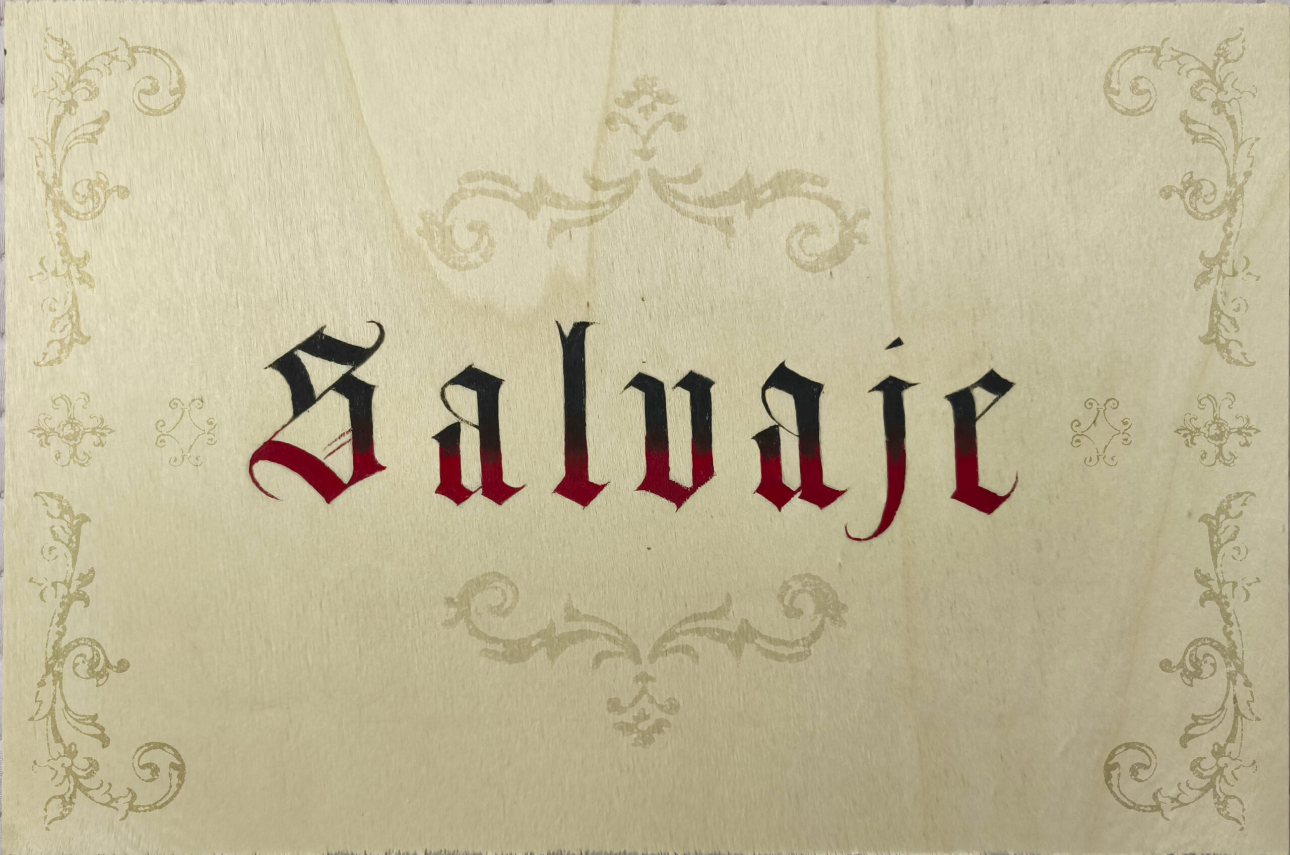 Caligrafía Palabra Salvaje